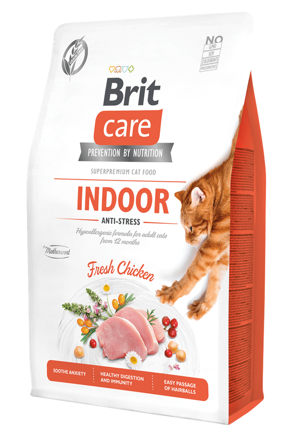 Brit Care Grain Taze Indoor Anti Stress Tahılsız Yetişkin Kedi Maması 2 Kg