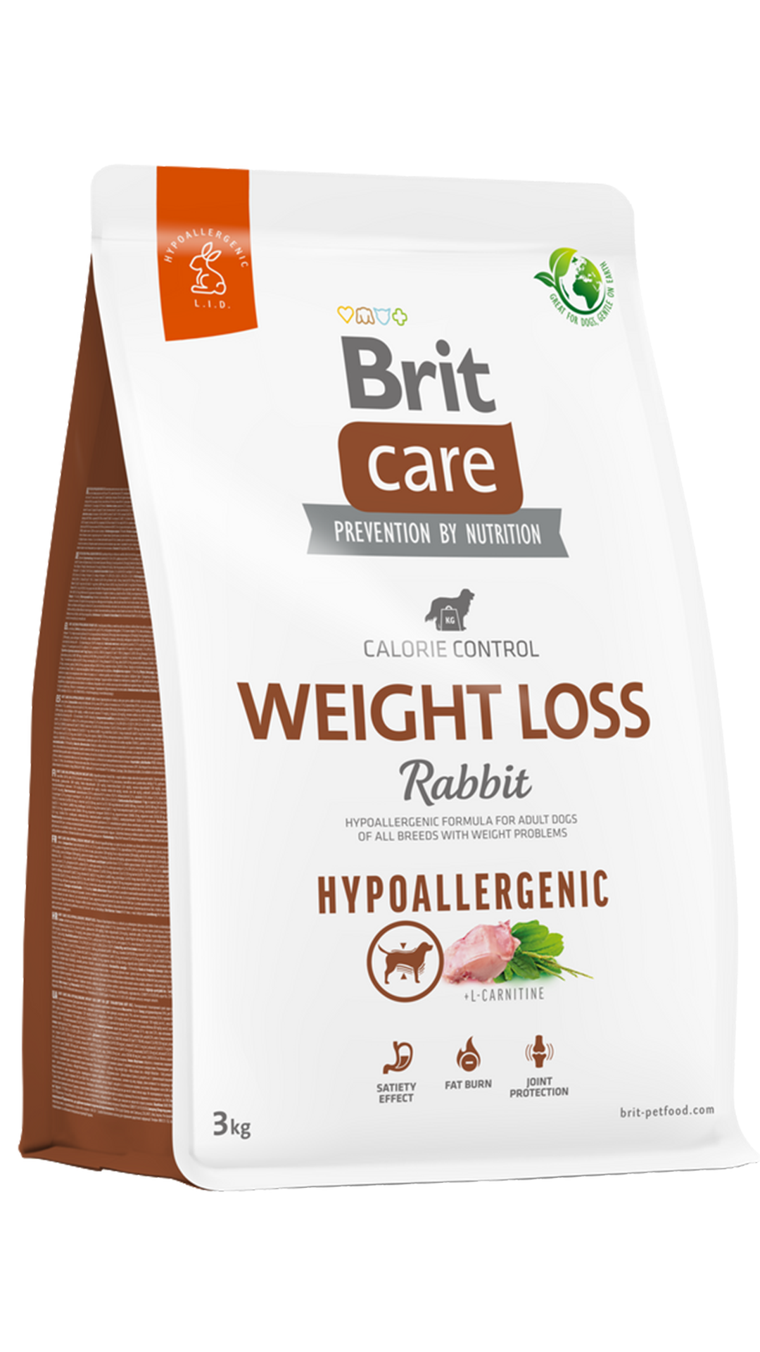 Brit Care Hypo-Allergenic Weight Loss Tavşan Etli Kilo Dengeleyici Yetişkin Köpek Maması 3kg