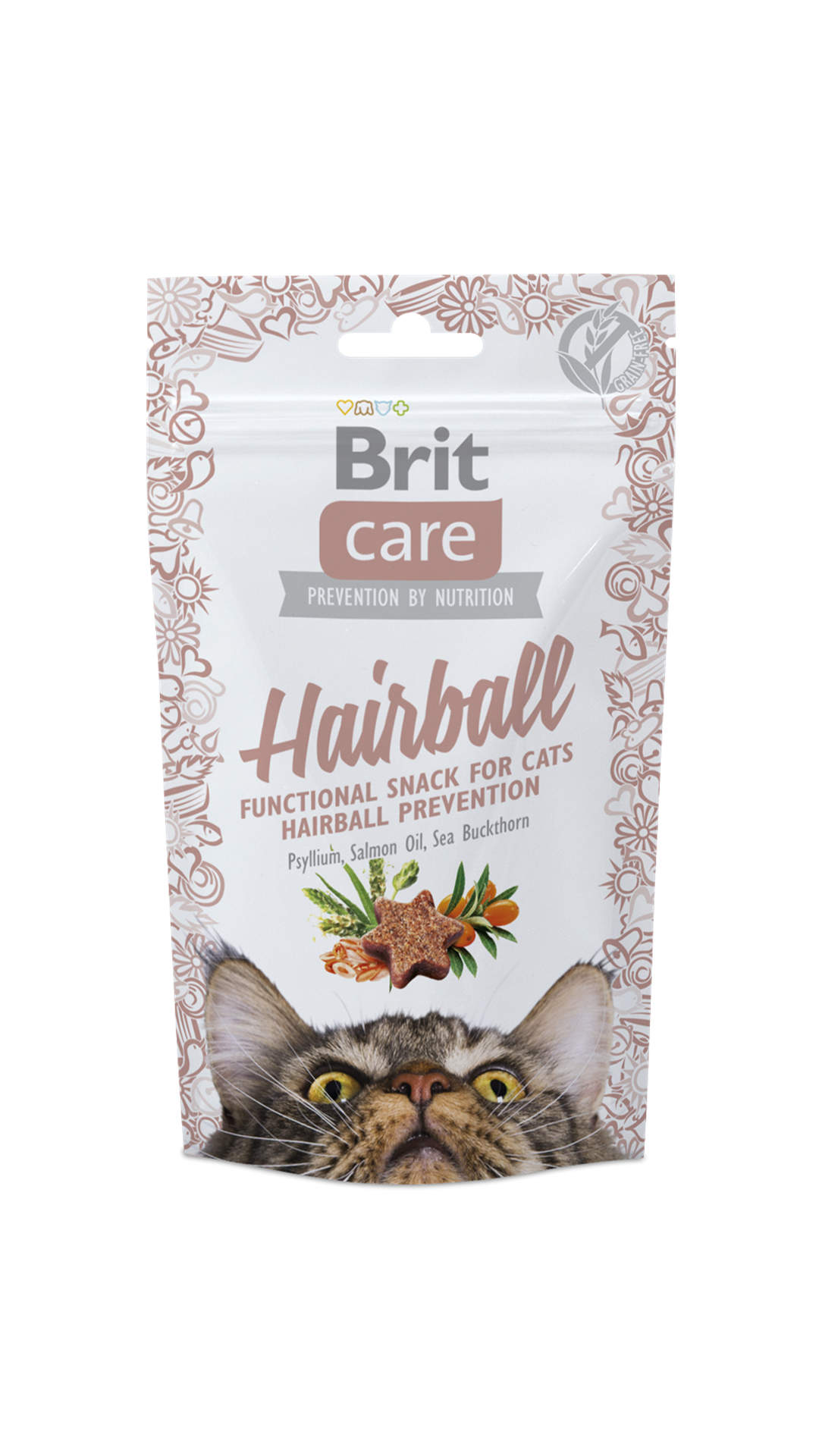 Brit Care Snack Hairball Tüy Yumağı Önleyici Ördekli Kedi Ödül Maması 50 Gr