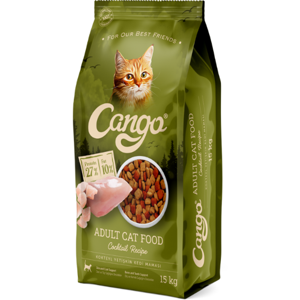 Cango Adult Cat Food Kokteyil Tavuklu Yetişkin Kedi Maması 15 Kg