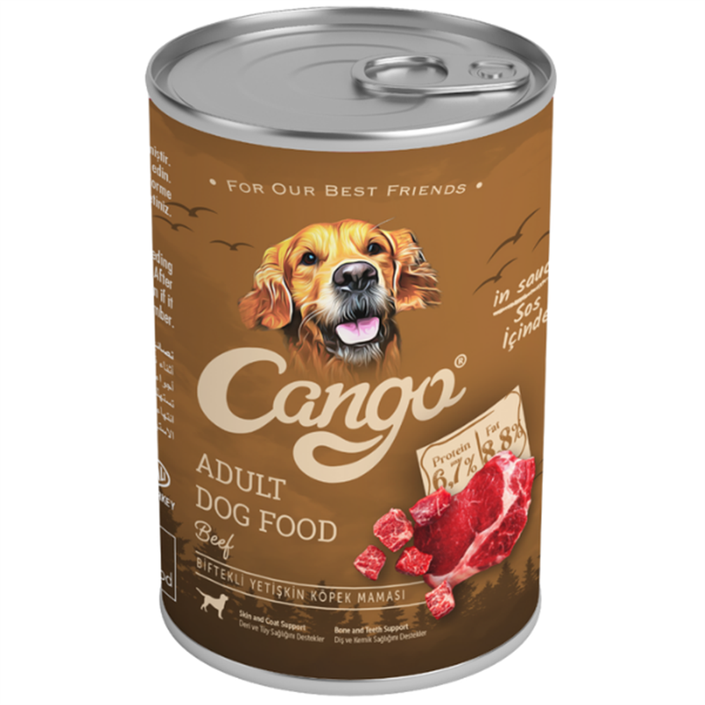 Cango Adult Dog Food Biftekli Yetişkin Konserve Köpek Maması 415 Gr