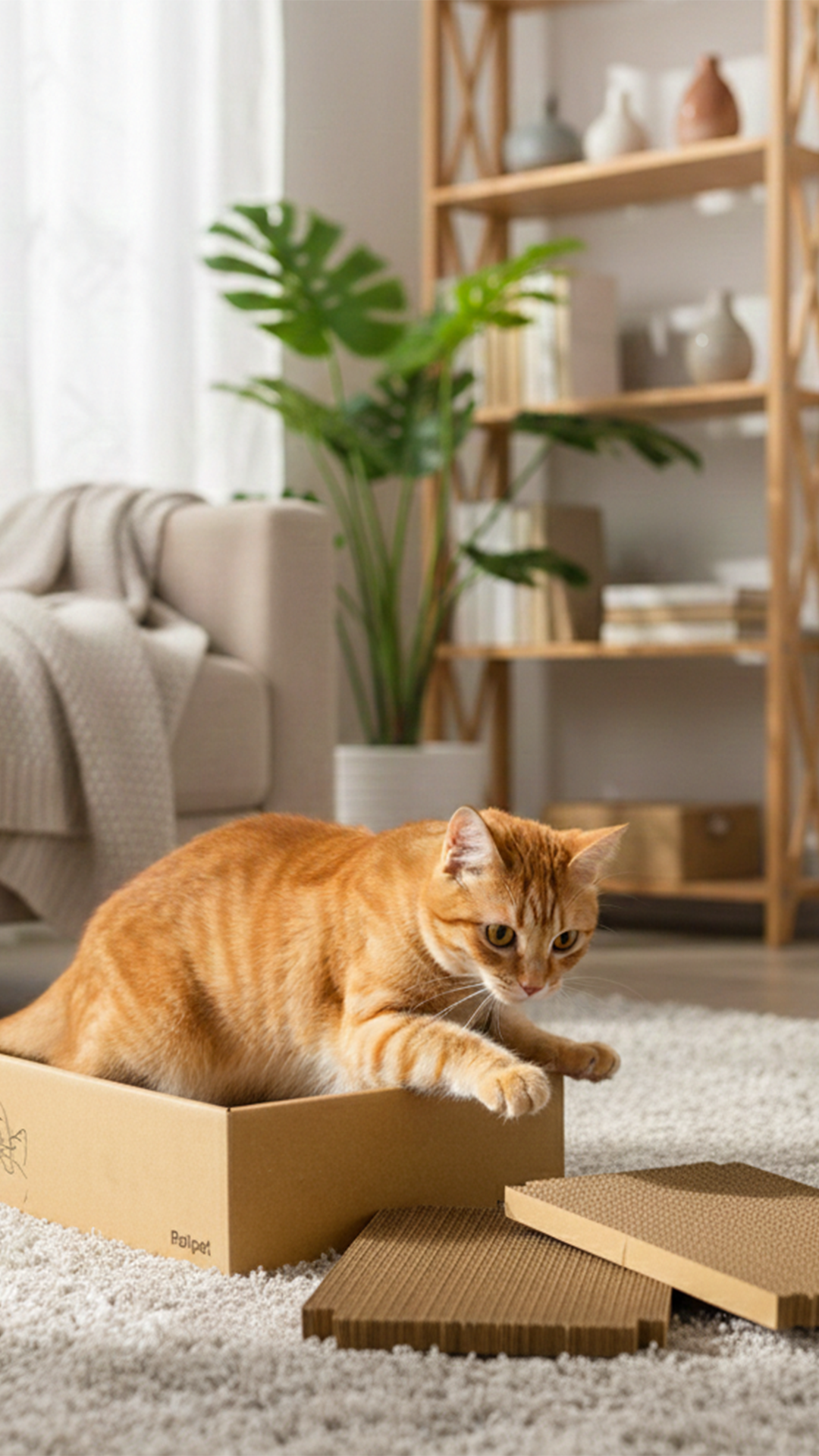 CASE KARTON KEDİ TIRMALAMA DOĞAL