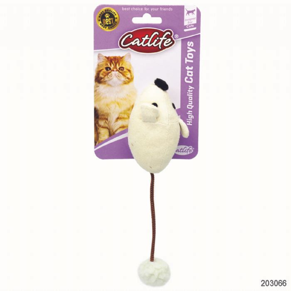 Catlife Kediler İçin Ponpon Kuyruklu Fare Kedi Oyuncağı