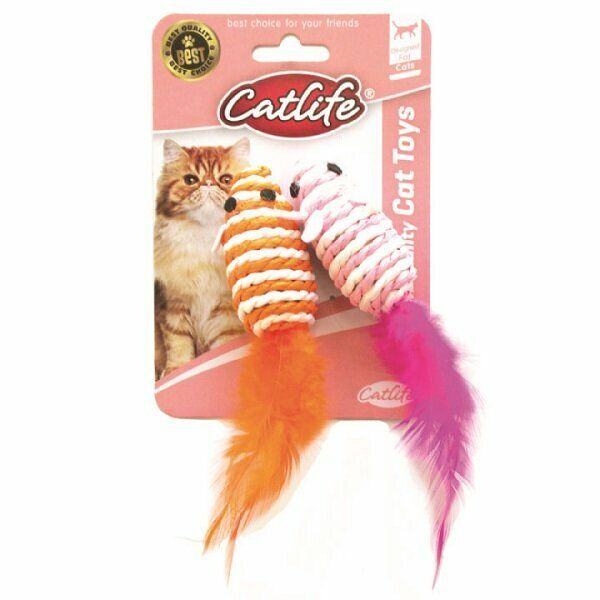 CATLİFE KEDİLER İÇİN RENKLİ FARE 2Lİ OYUNCAK