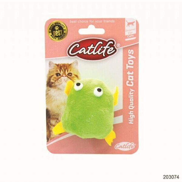 CATLİFE KEDİLER İÇİN TİTREŞİMLİ KURBAĞA OYUNCAK