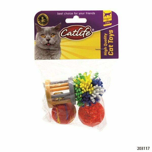 CATLİFE ZİLLİ KEDİ OYUNCAĞI 4LÜ PAKET-OYUNCAK
