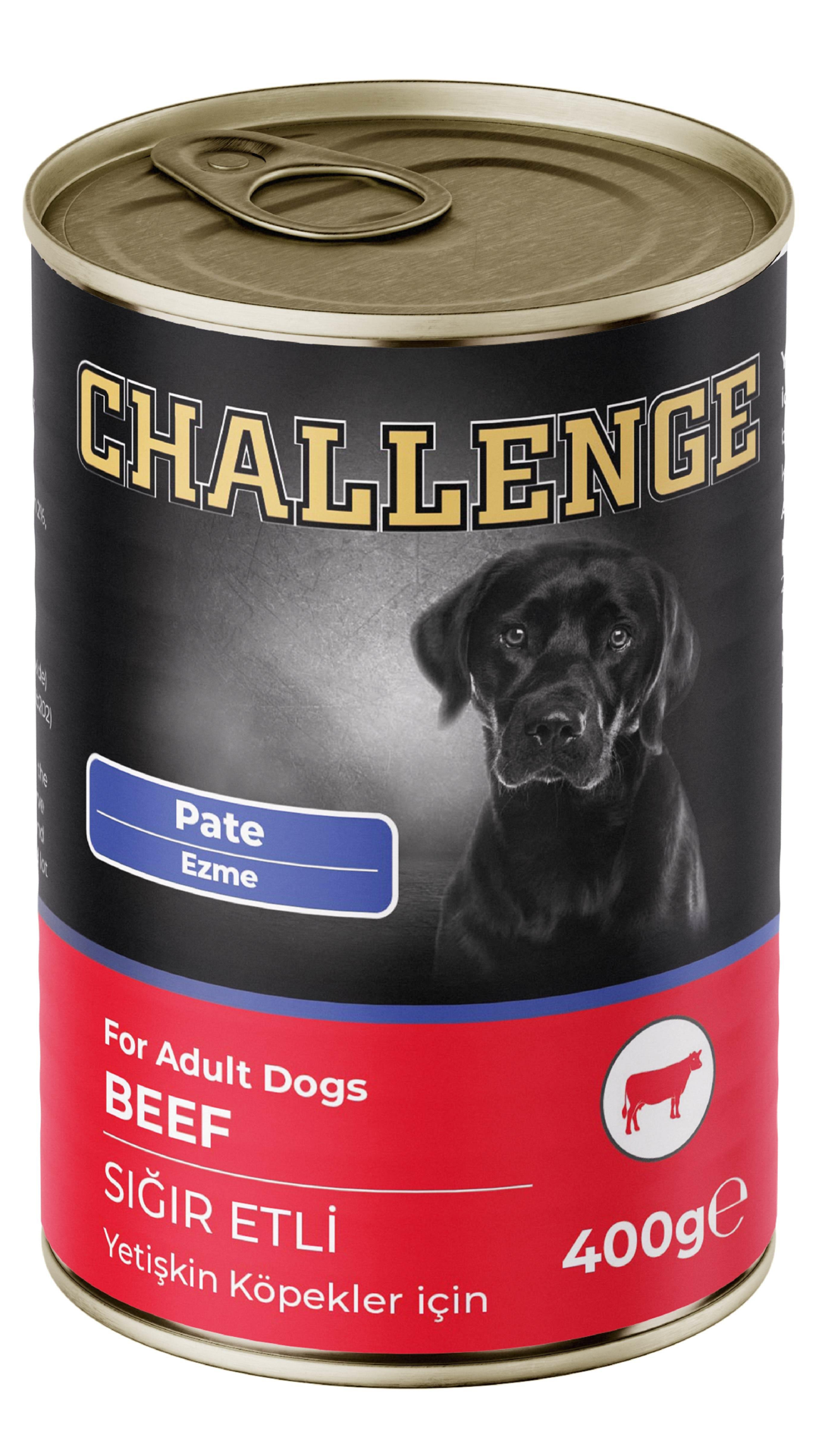 Challenge Pate Sığır Etli Yetişkin Köpek Konservesi 400 gr