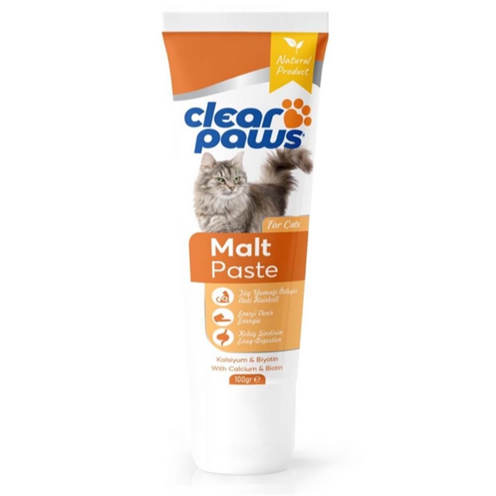 Clear Paws Malt Paste Cat 100 Gr