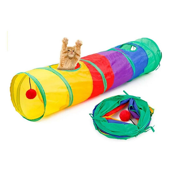 D-Pets Düz Model Kedi Oyun Tüneli 120Cm