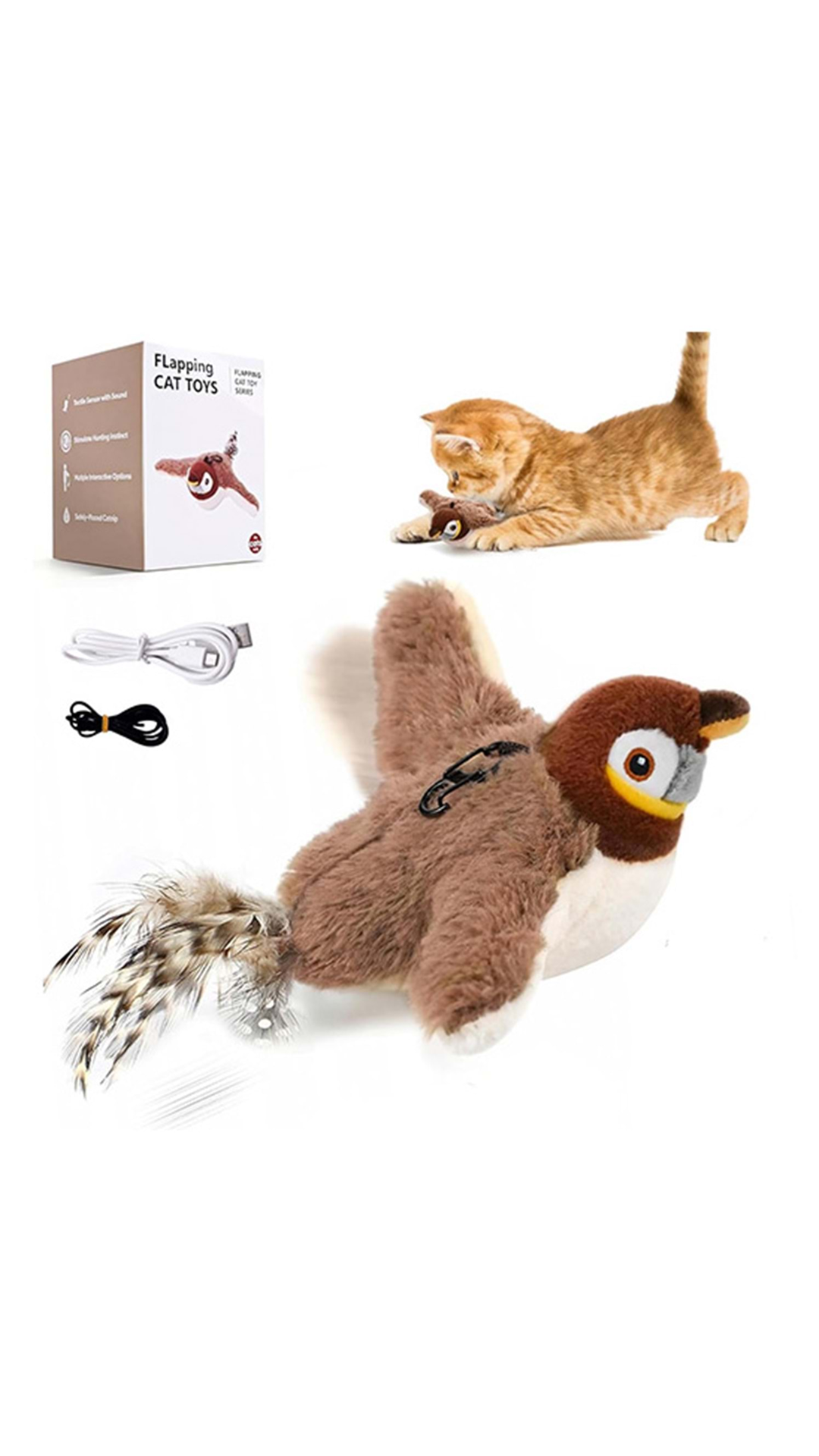 D-PETS HAREKETLİ BÜYÜK KUŞ OYUNCAK