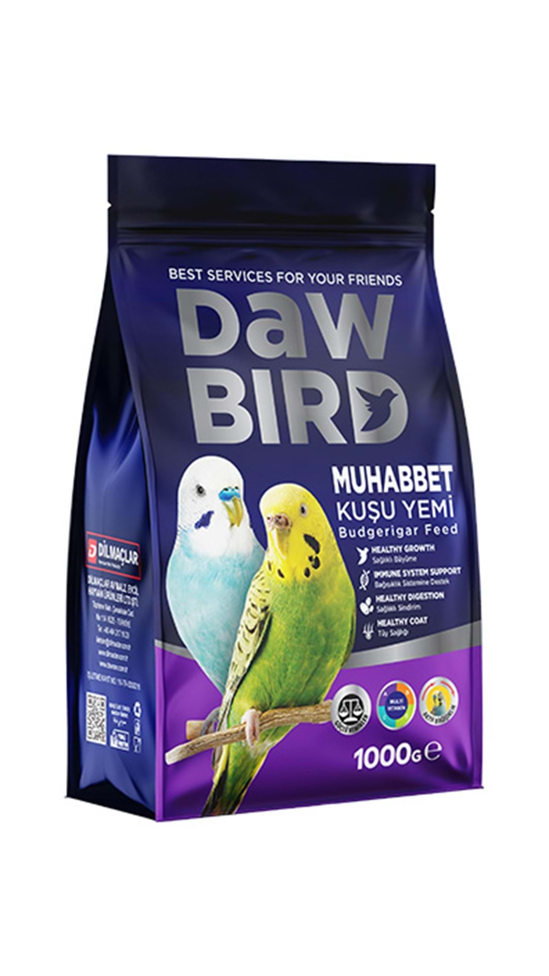 DAWBIRD 1000 GR MUHABBET KUŞ YEMİ