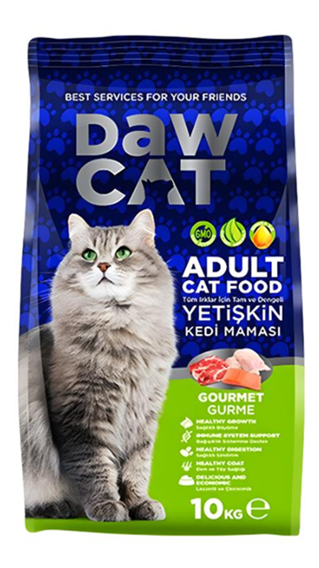 Dawcat Gurme Yetişkin Kedi Maması 10 Kg 