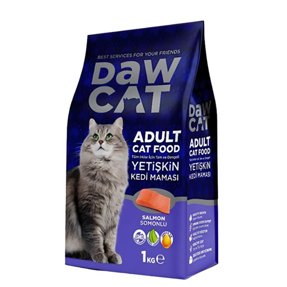 Dawcat Somonlu Yetişkin Kedi Maması  1 Kg 