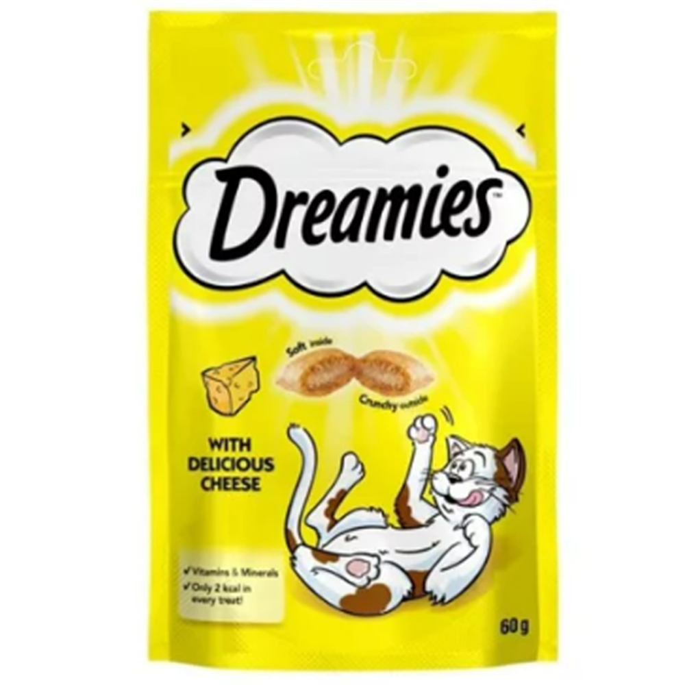 Dreamies İç Dolgulu Peynirli Kedi Ödül Bisküvisi 60 gr