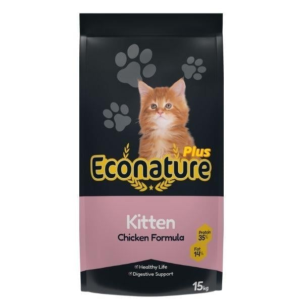 Econature Plus Kitten Tavuklu Yavru Kedi Maması 15kg