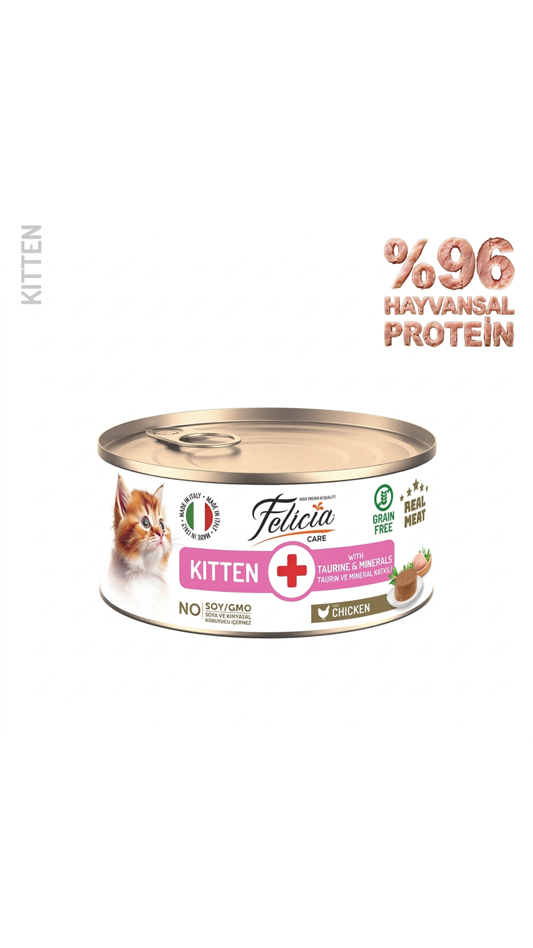 Felicia Tavuklu Püre Yavru Kedi Konserve Maması 85 Gr