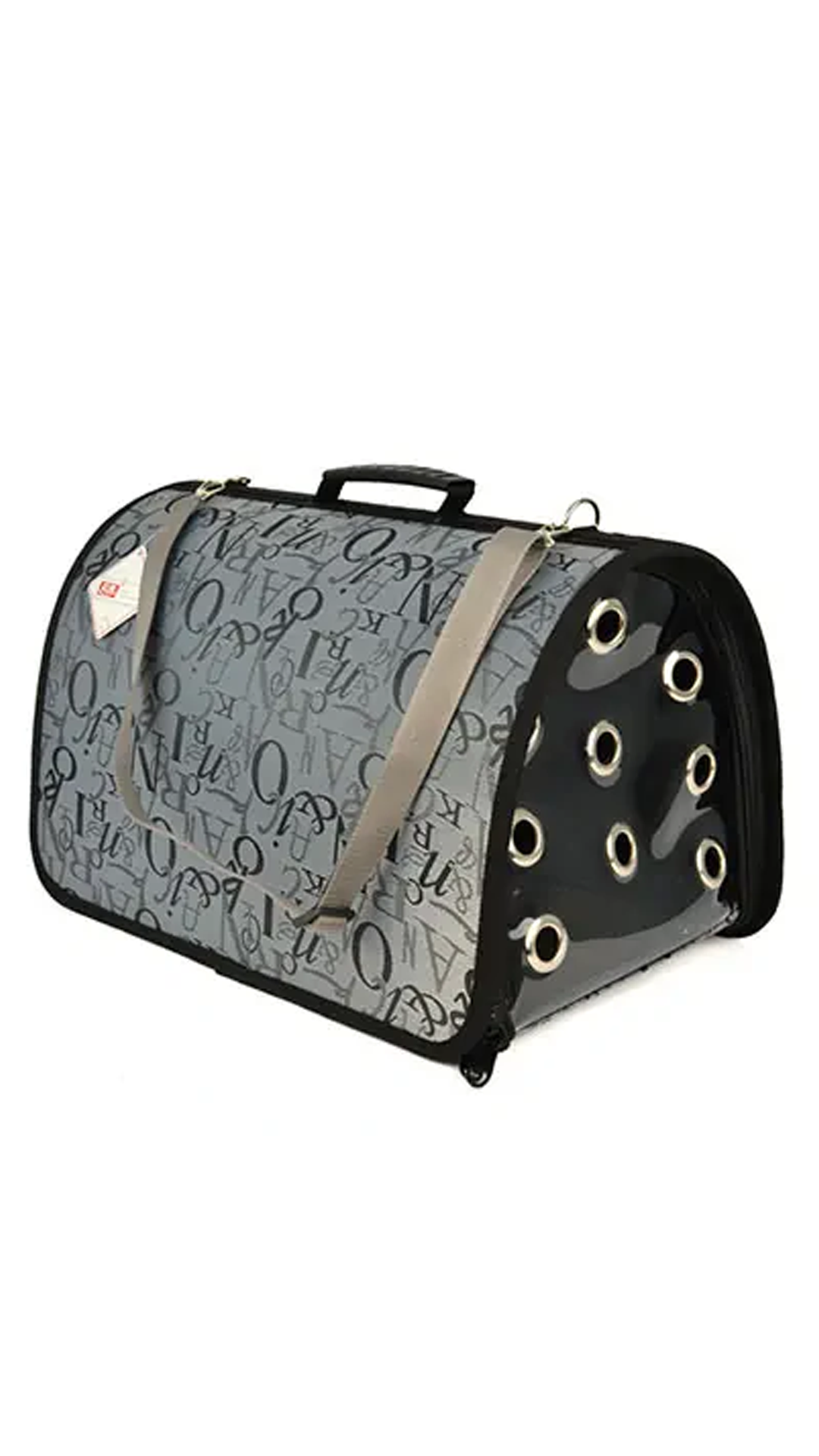 FLYBAG DESENLİ KAPALI ÇANTA GRİ 44X28X28 CM