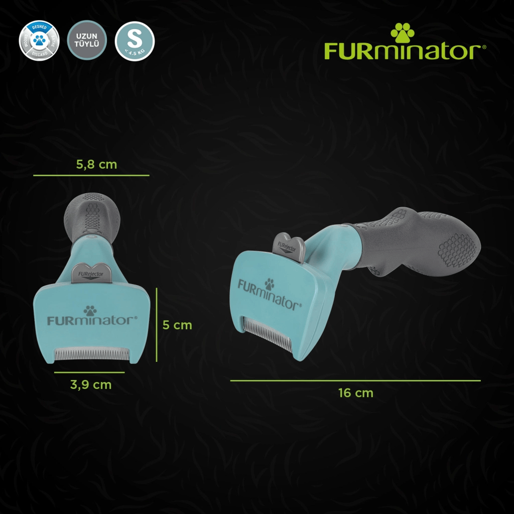 Furminator Kedi Tarağı - Uzun Tüylü Kediler için S