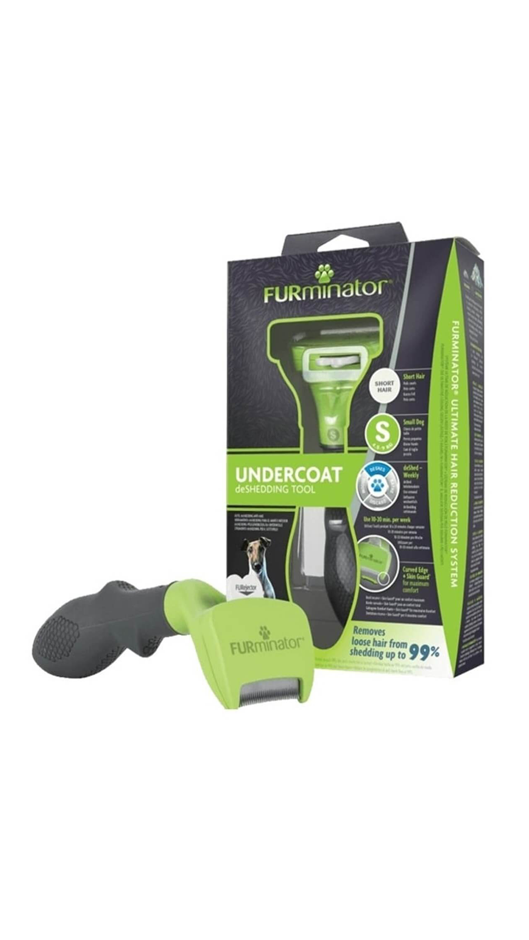 Furminator Kısa Tüylü Küçük Irk Köpek Tarağı S