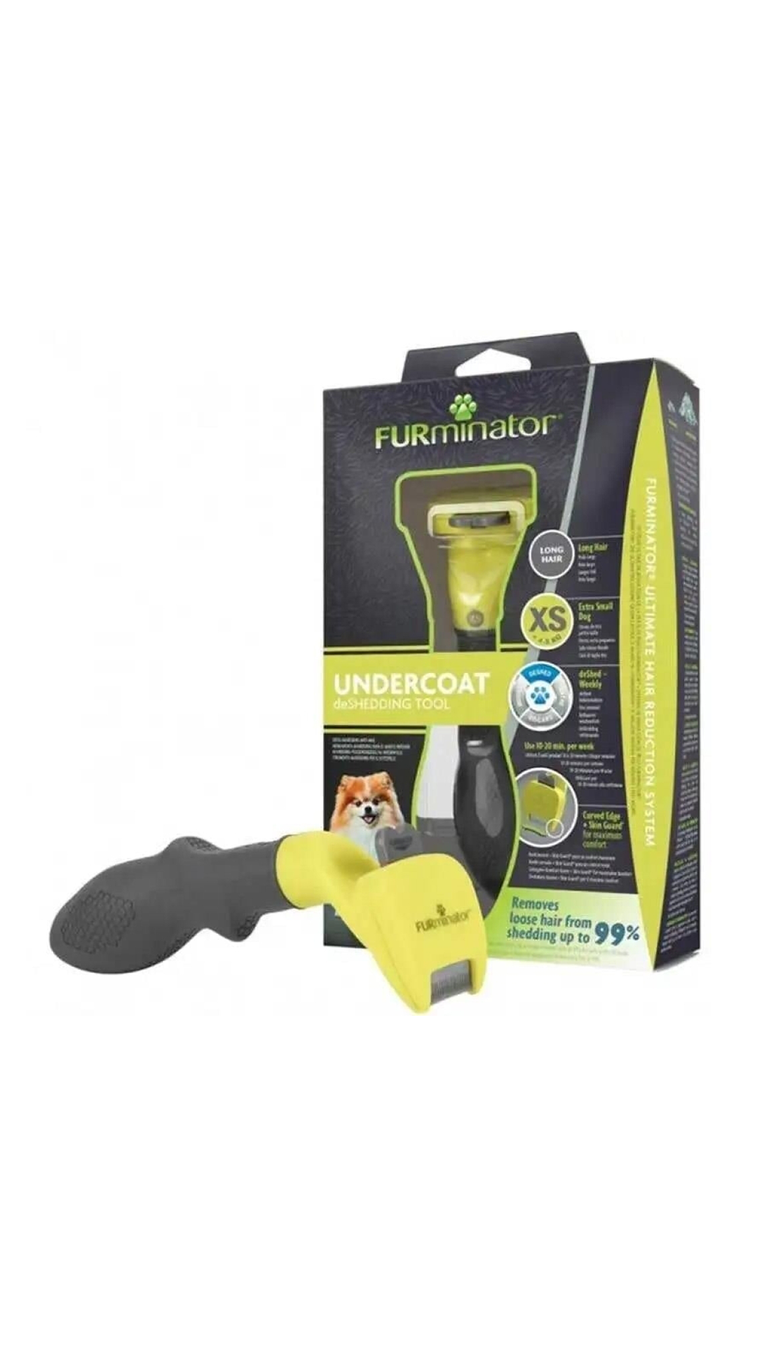 Furminator Köpek Tarağı - Uzun Tüylü Küçük Irk XS