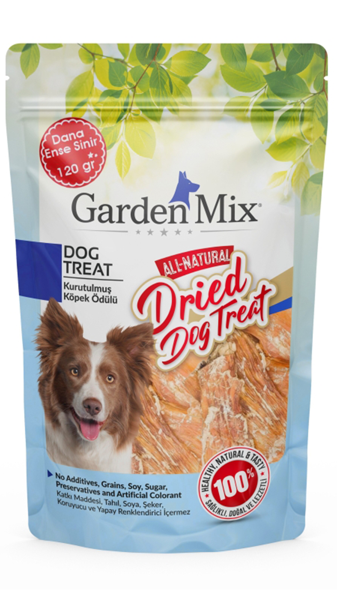 Garden Mix Kurutulmuş Dana Ense Sinir Köpek Ödül Maması 120 GR