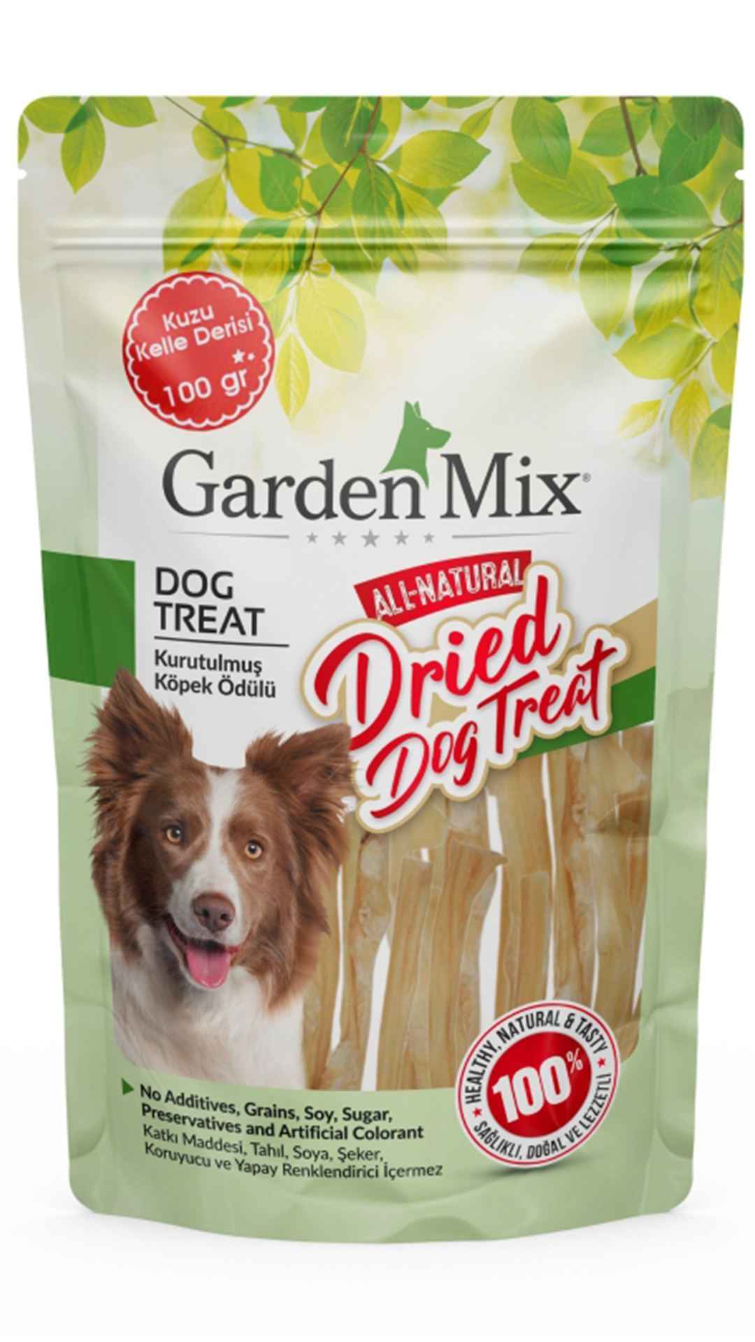 GARDEN MİX KURUTULMUŞ KUZU KELLE DERİSİ 100 GR