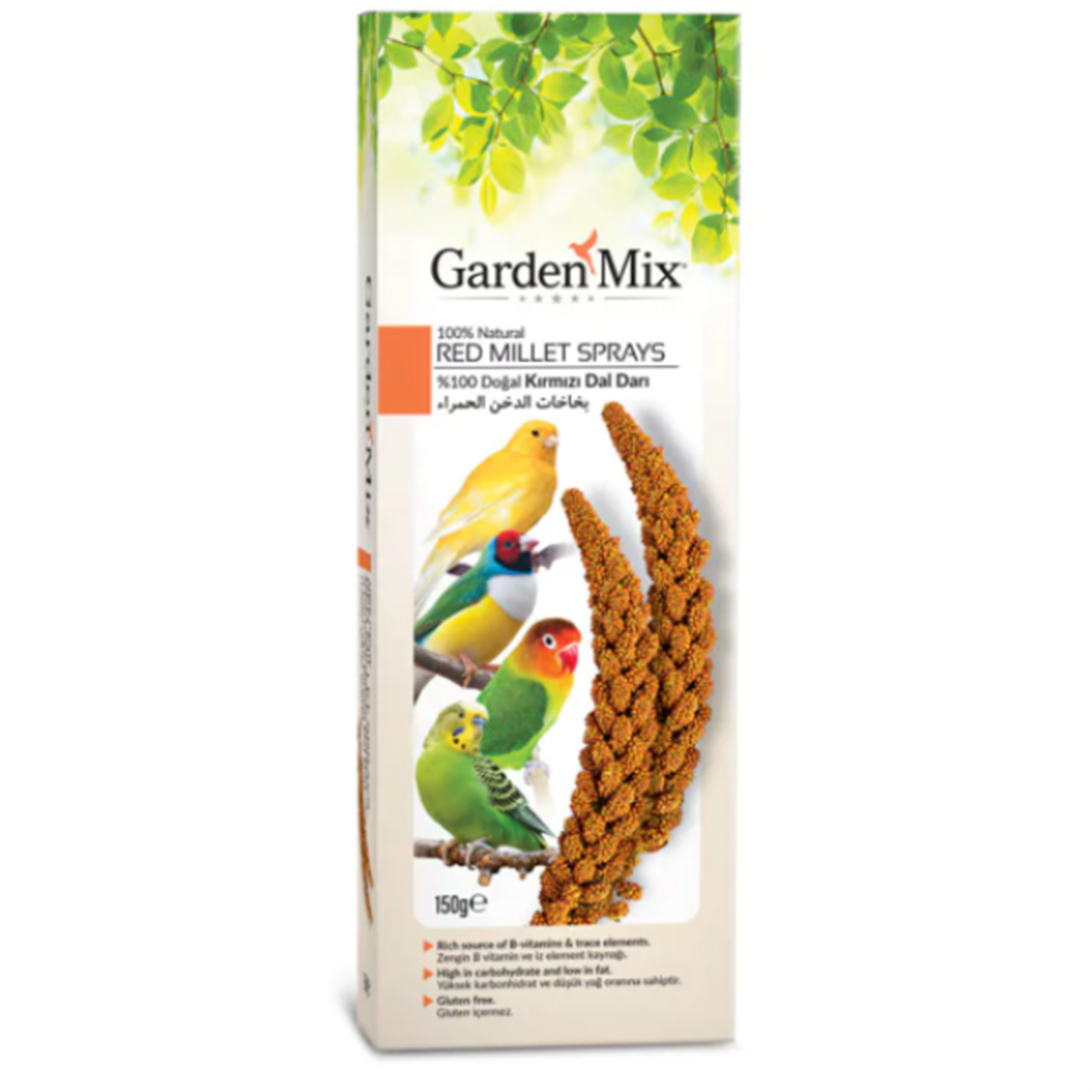 Garden Mix Platin Kırmızı Doğal Dal Darı 150gr