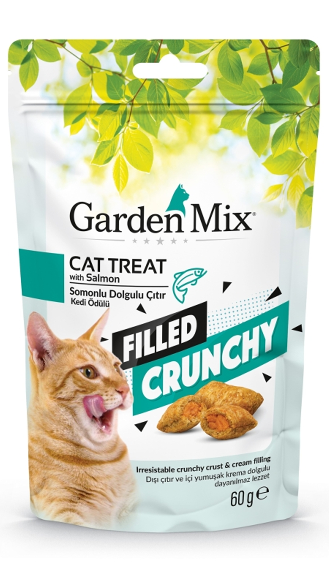 GARDENMİX SOMONLU İÇİ DOLGULU KEDİ ÖDÜLÜ 60GR