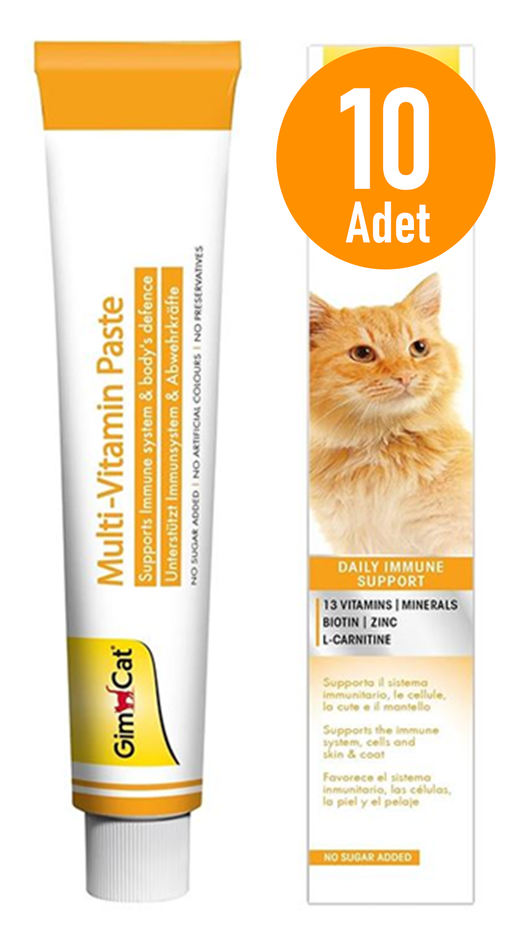 GimCat Multi-Vitamin Kedi Macunu 20gr 10 Adet