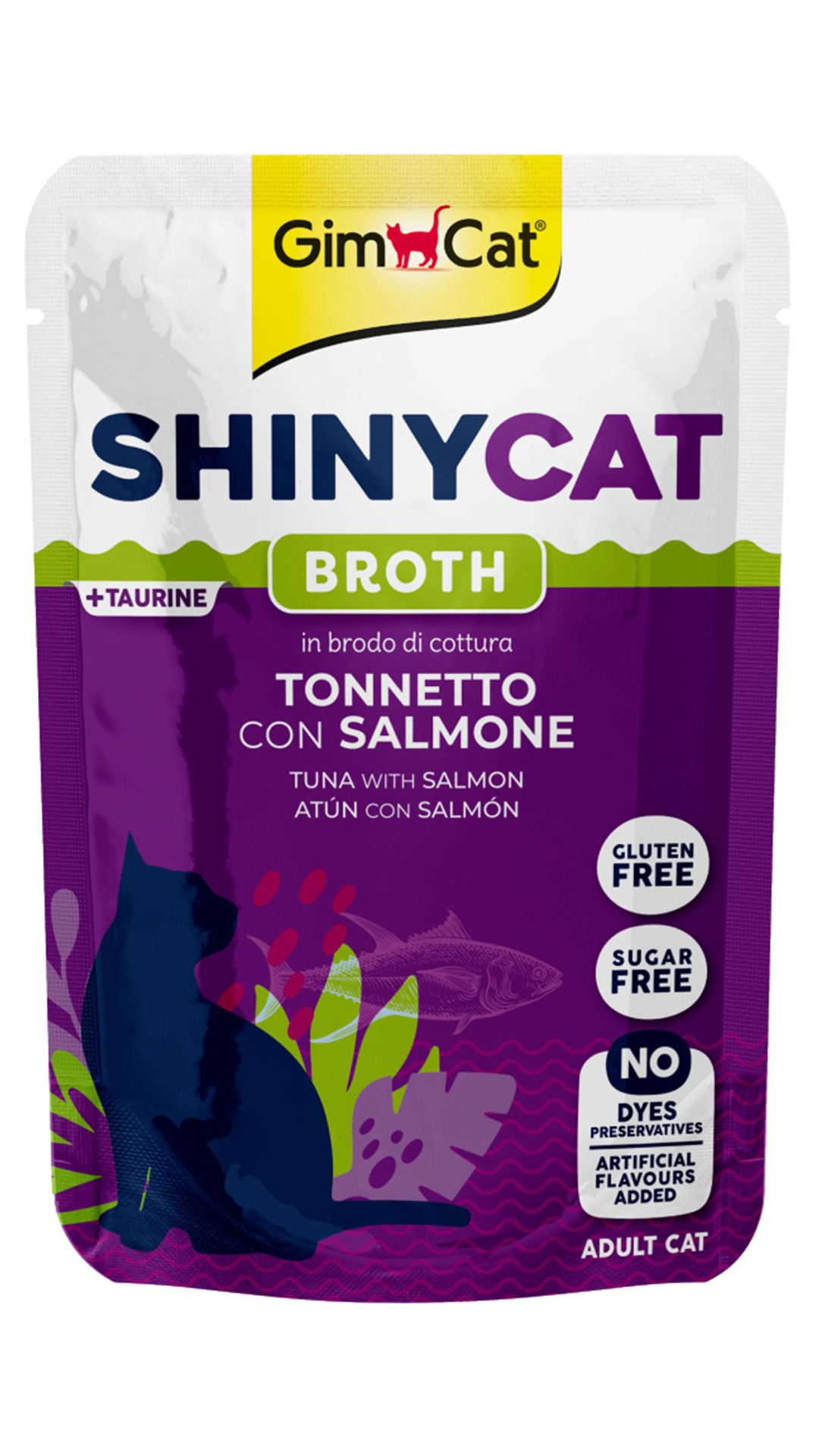 GIMCAT SHINYCAT POUCH TON BALIĞI SOMON  70GR
