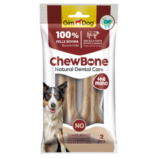 GimDog ChewBone Diş Sağlığı Destekleyici Naturel Press Kemik 14cm 120gr (2'li)