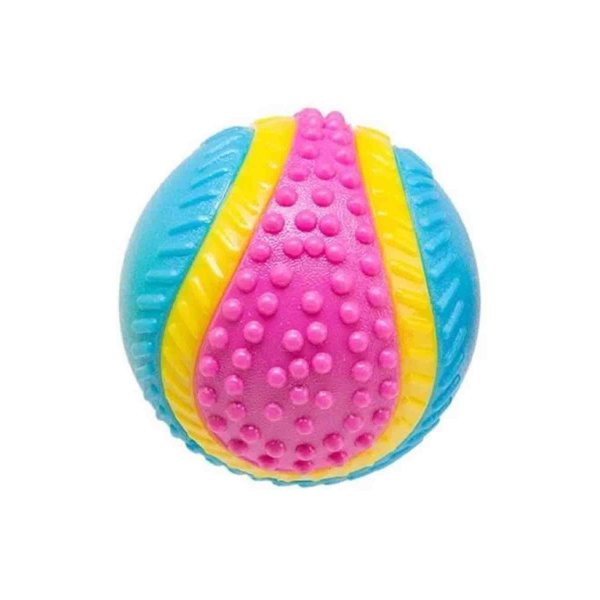 Gimdog Renkli ve Sesli Top Köpek Oyuncağı 8,25cm