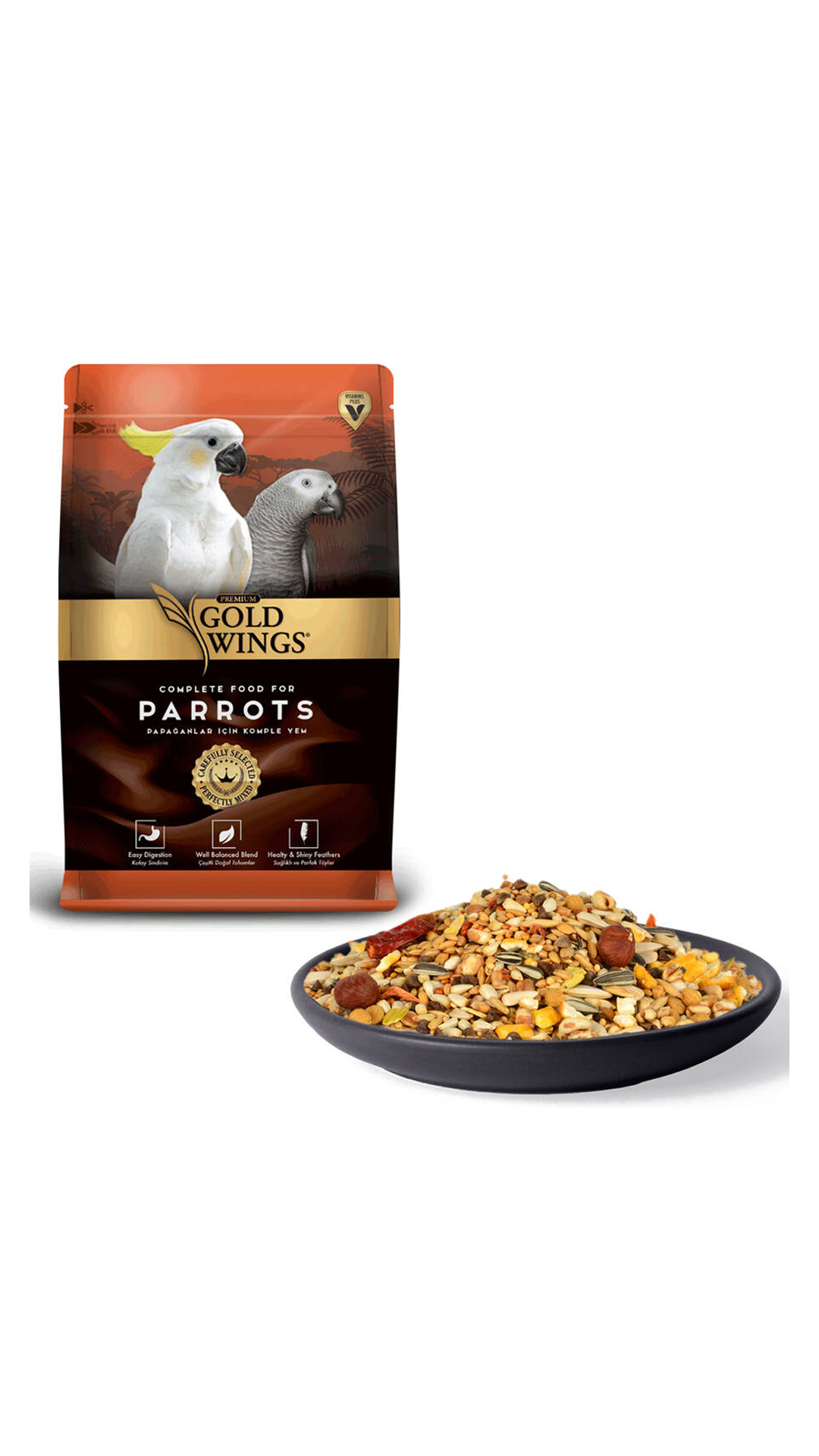 GOLD WINGS PREMIUM PAPAGAN YEMI 1 KG 6 LI
