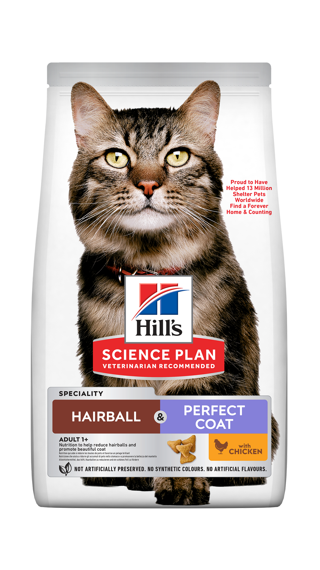 Hill's SCIENCE PLAN Hairball Perfect Coat Tüy Yumağı Önleyici Tavuklu Yetişkin Kedi Maması 1,5kg