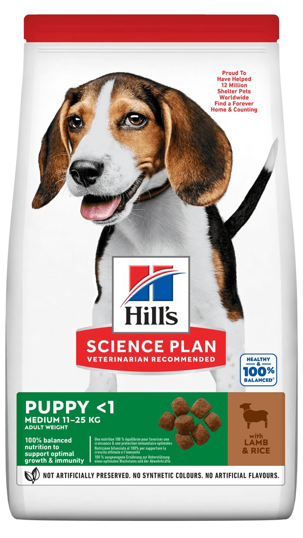 Hill's SCIENCE PLAN Kuzulu Orta Irk Yavru Köpek Maması 12kg+2kg HEDİYE!