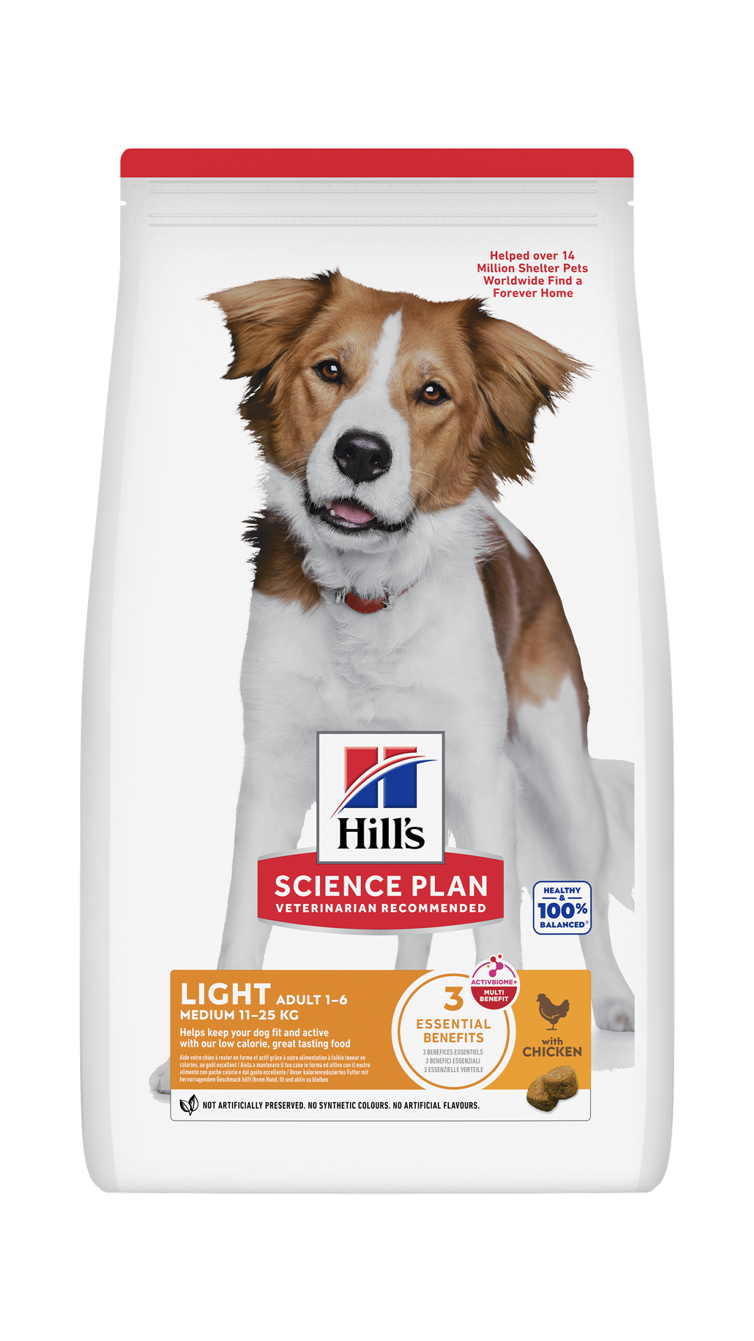 Hill's SCIENCE PLAN Light Tavuklu Orta Irk Yetişkin Köpek Maması 2,5kg
