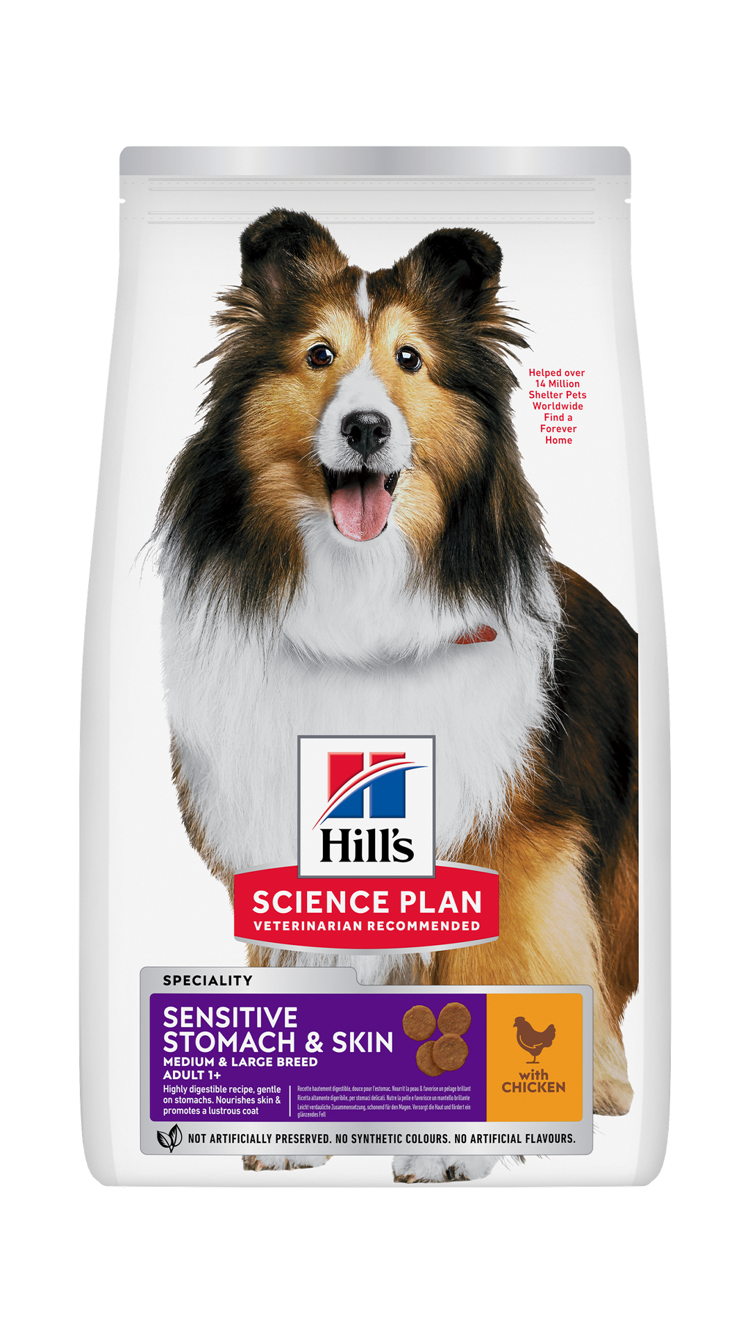 Hills Sensitive Stomach Skin Tavuklu Yetişkin Köpek Maması 2.5kg