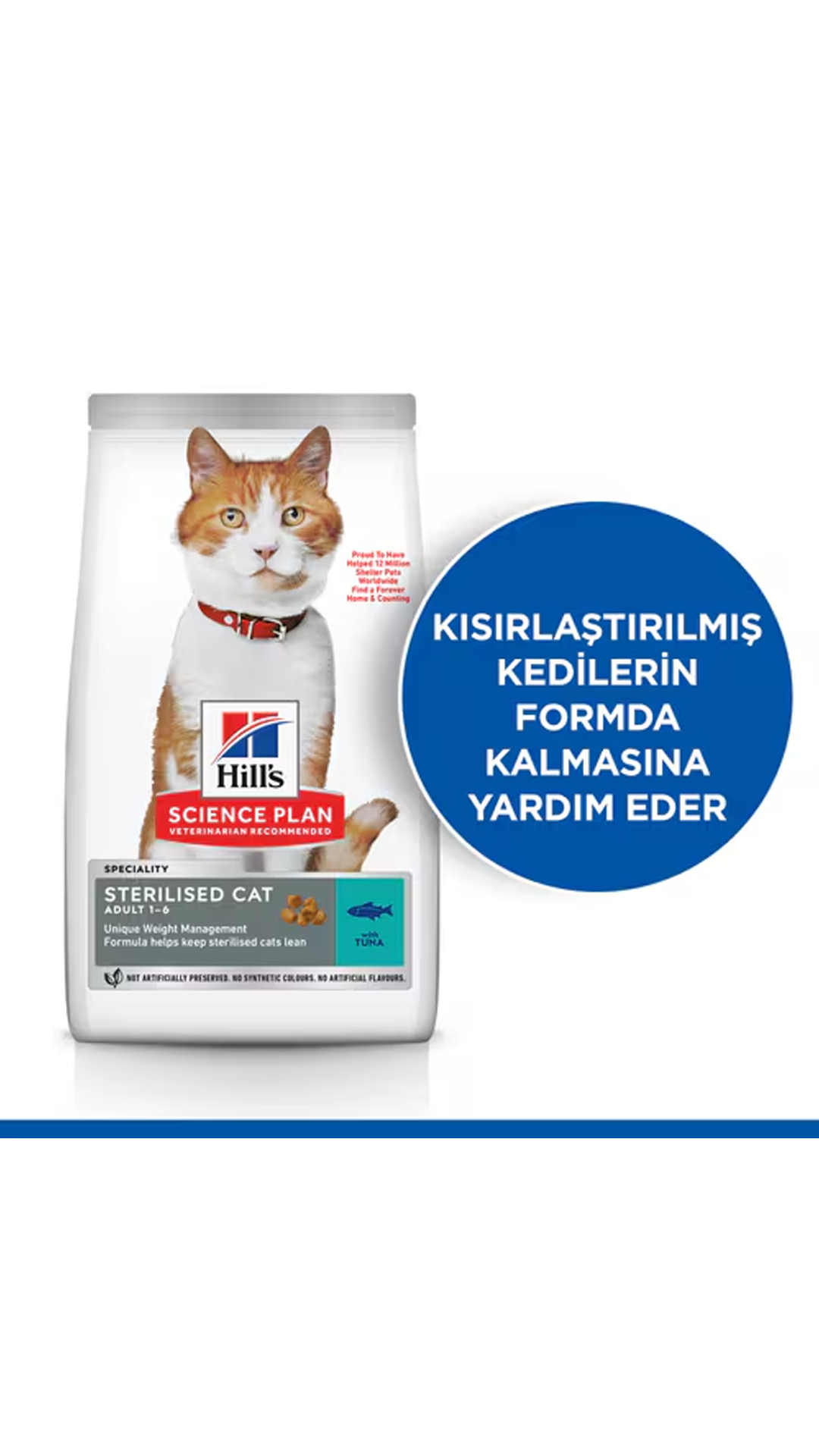 HILLS STERILISED TUNA KEDİ MAMASI - 10 KG