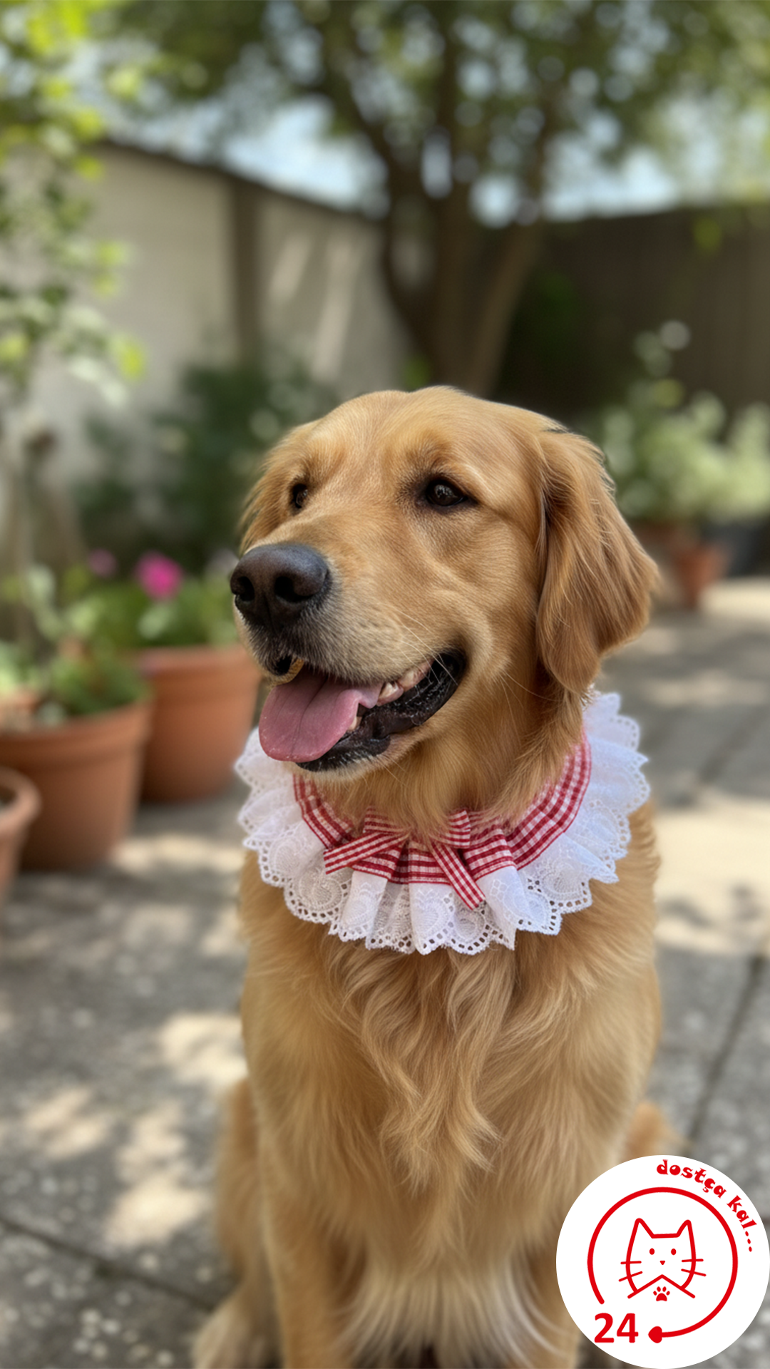 Kedi ve Köpek Noel Dantelli Tasma Yılbaşı Dantelli Tasma