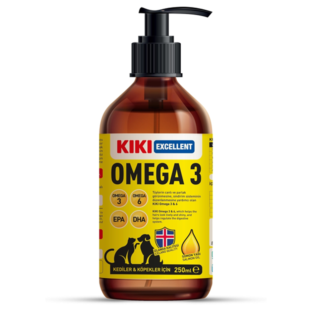 Kediler Ve Köpekler Için Omega 3 - Salmon Oil (SOMON YAĞI) - Balık Yağı - Mama Lezzetlendirir 250 ml