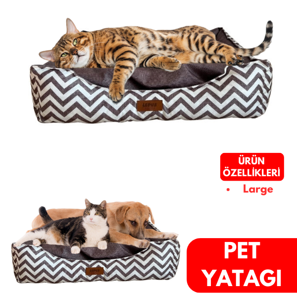 Lepus Kedi ve Köpek Yatağı Kahverengi Large