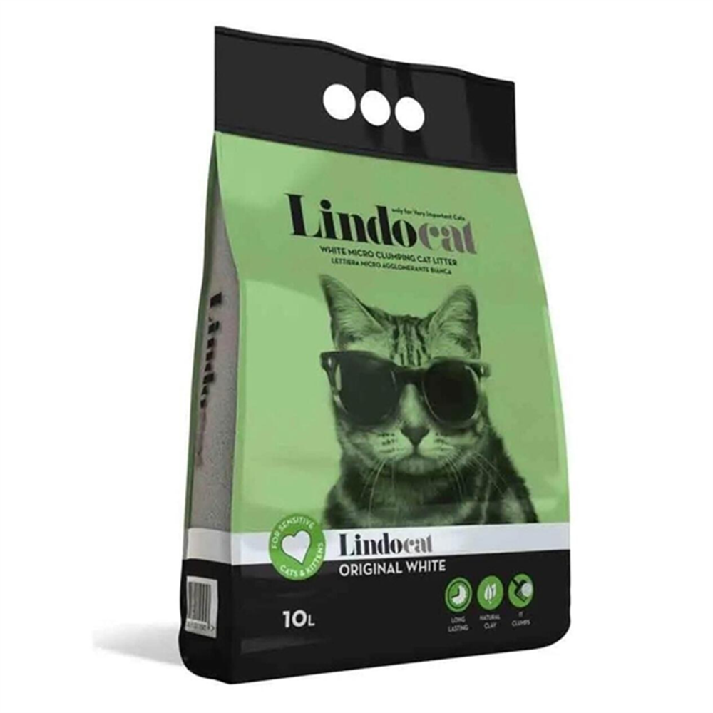 Lindo Cat Topaklaşan Kokusuz İnce Taneli 10 lt Kedi Kumu