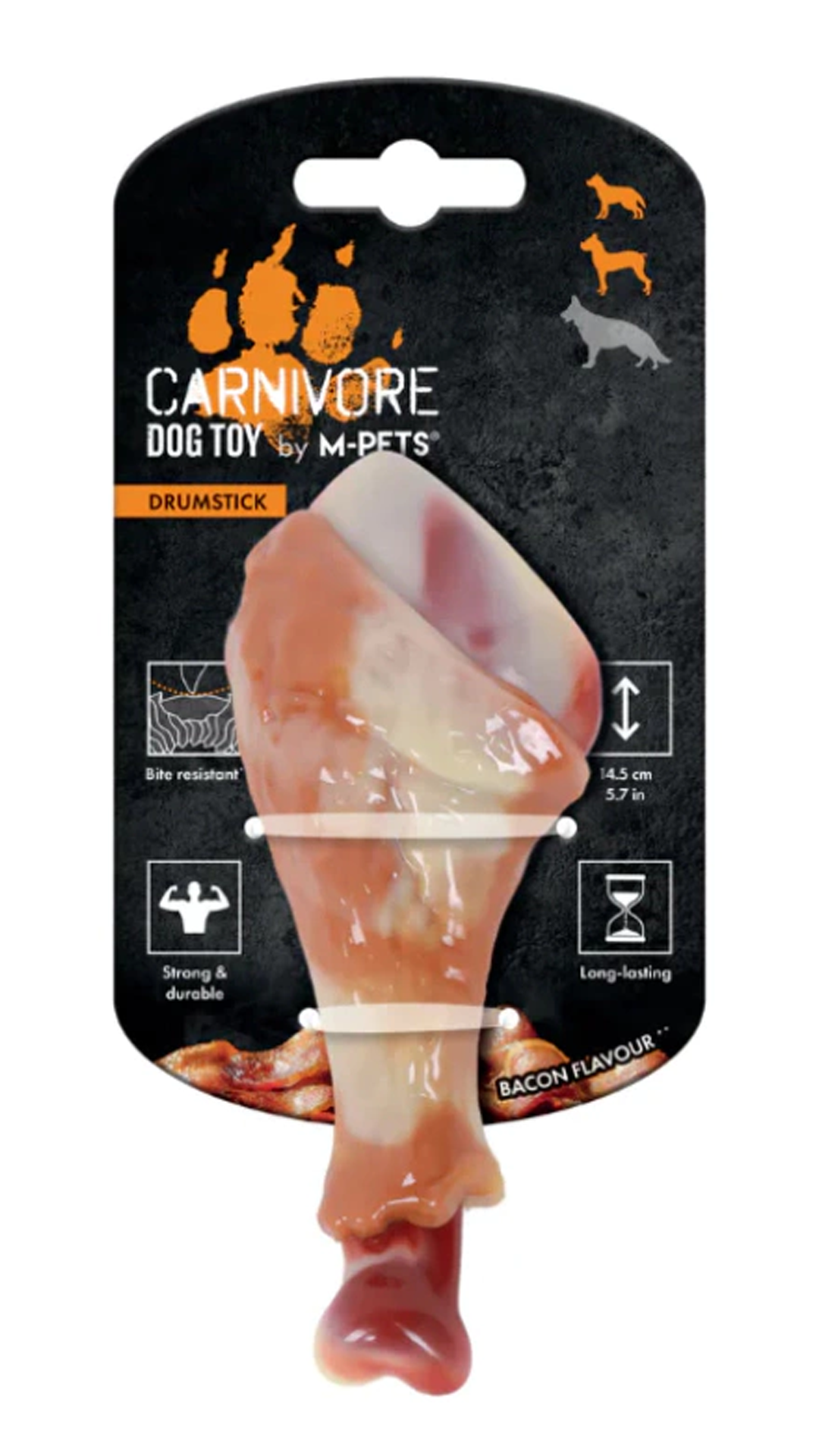 M-PETS CARNIVORE DOG TOY DRUMSTICK PASTIRMA AROMAL