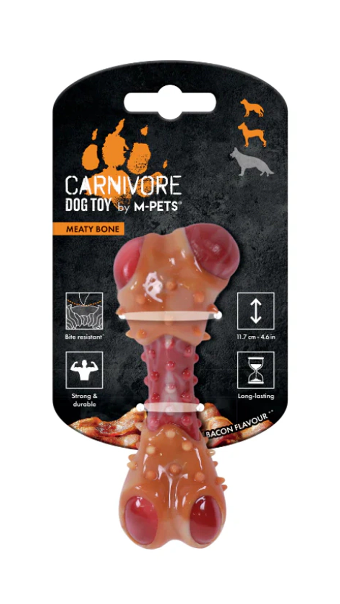 M-PETS CARNIVORE DOG TOY MEATY BONE (S) PASTIRMA A