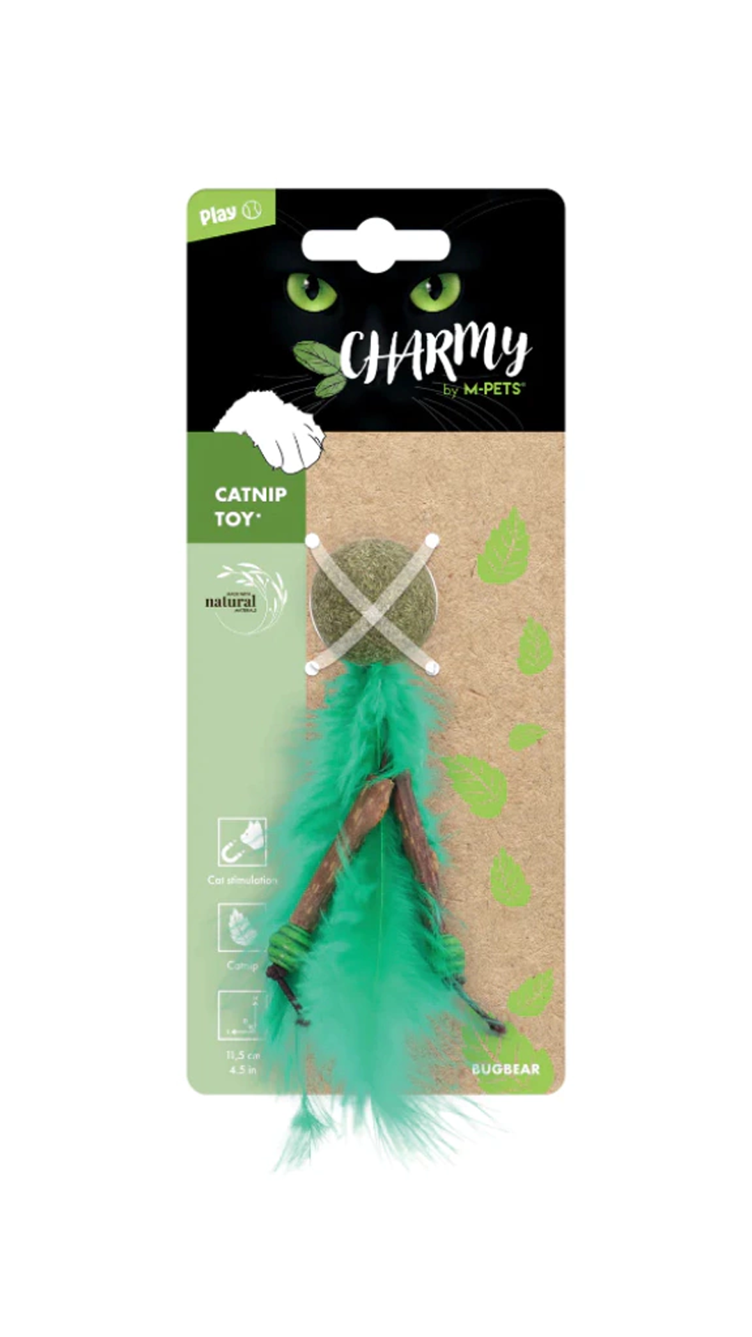 M-PETS CHARMY BUGBEAR CATNİPLİ KEDİ OYUNCAĞI