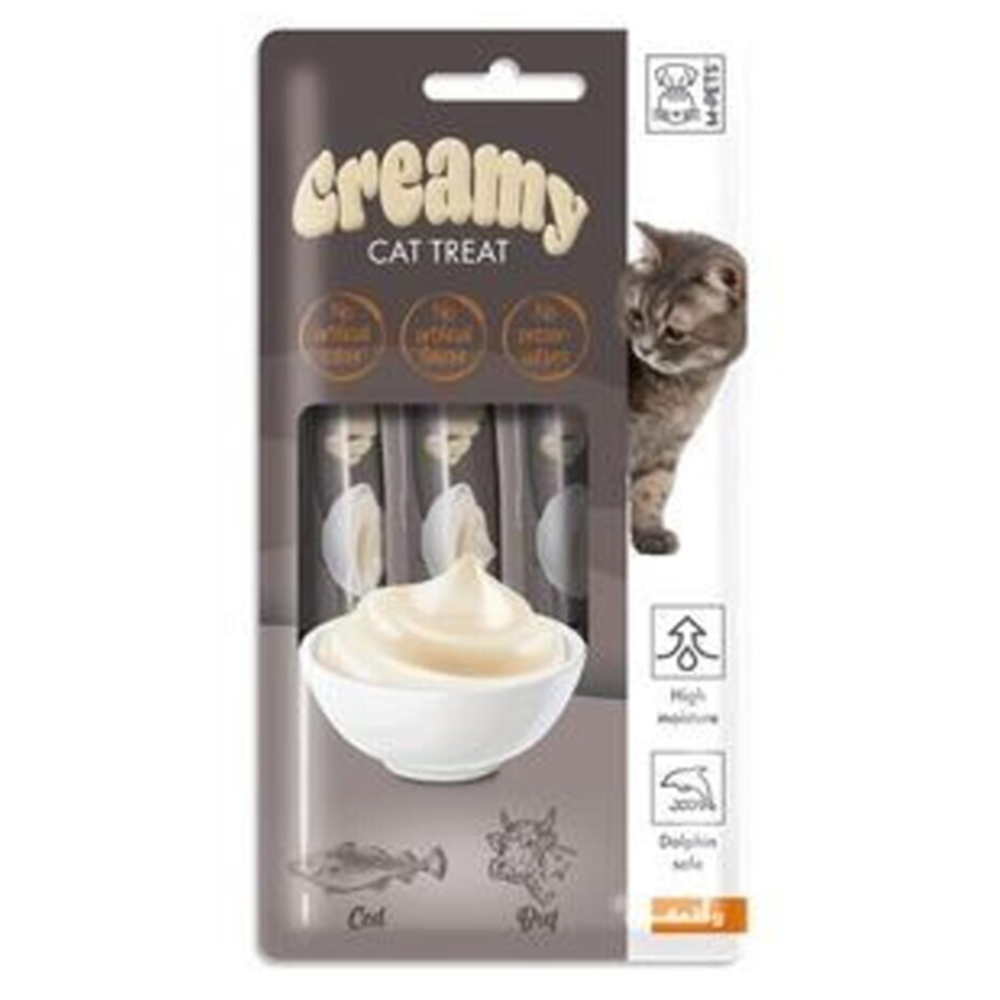 M-Pets Creamy Cod Beef Kedi Ödül Maması 4x15 Gr