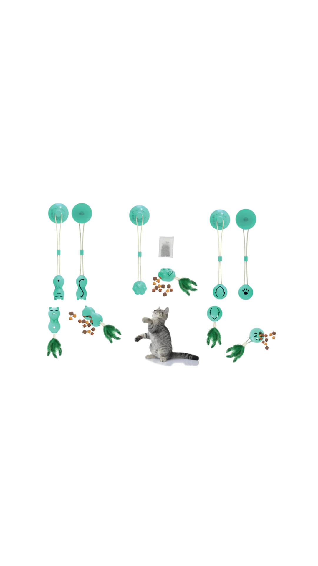 M-Pets Tempo Catnipli Ödül Hazneli Kedi Oyuncağı 11,5x10,5x4cm