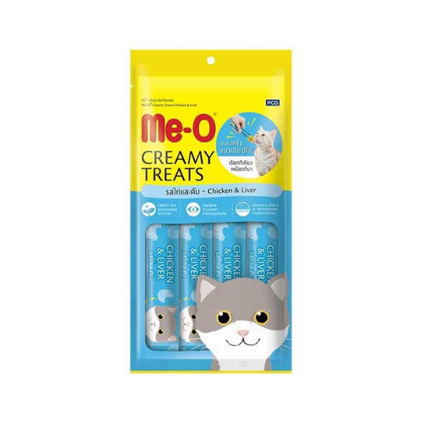Me-o Tavuklu ve Ciğerli Krema Kedi Ödülü 4x15gr