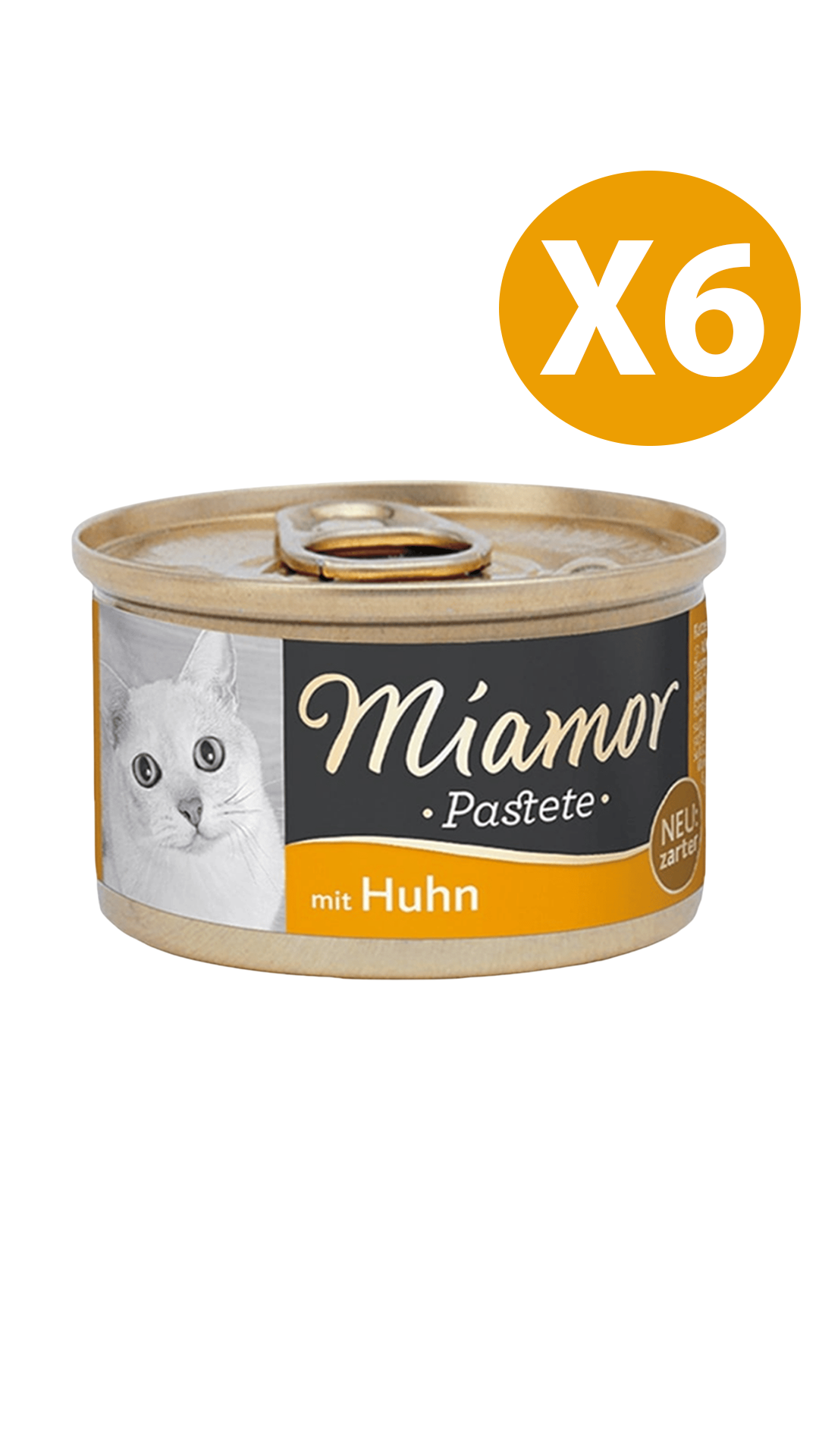 MIAMOR PASTETE TAVUKLU KEDİ KONSERVESİ 85 g 6 adet