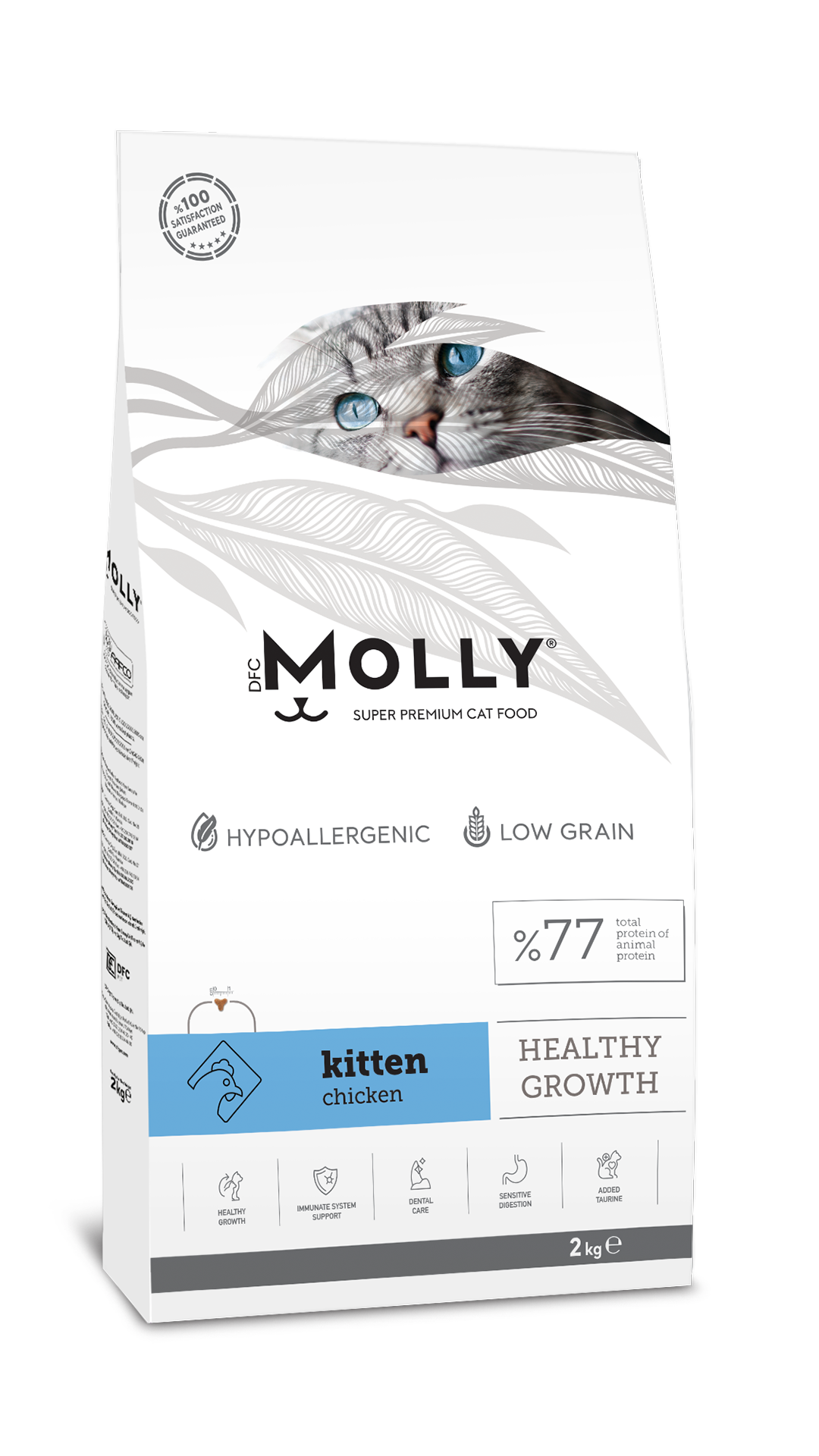 Molly Tavuklu Yavru Kedi Maması 2 Kg
